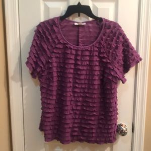 ⚡️FINAL PRICE⚡️ Vintage Dressbarn Purple Ruffle Top